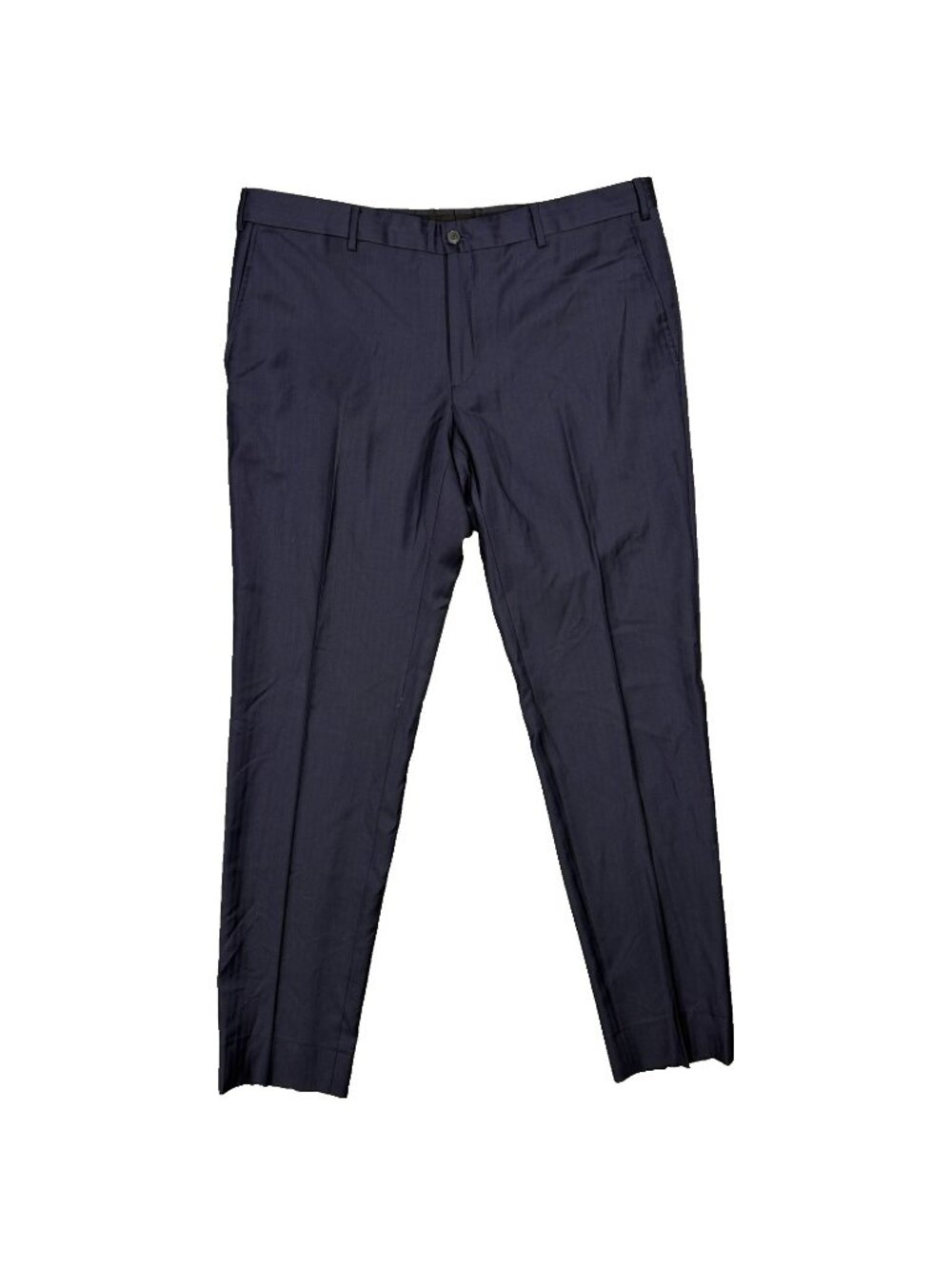 Pal Zileri LAB Dress Pants Italy Striped Wool Trousers Navy Blue 36x33